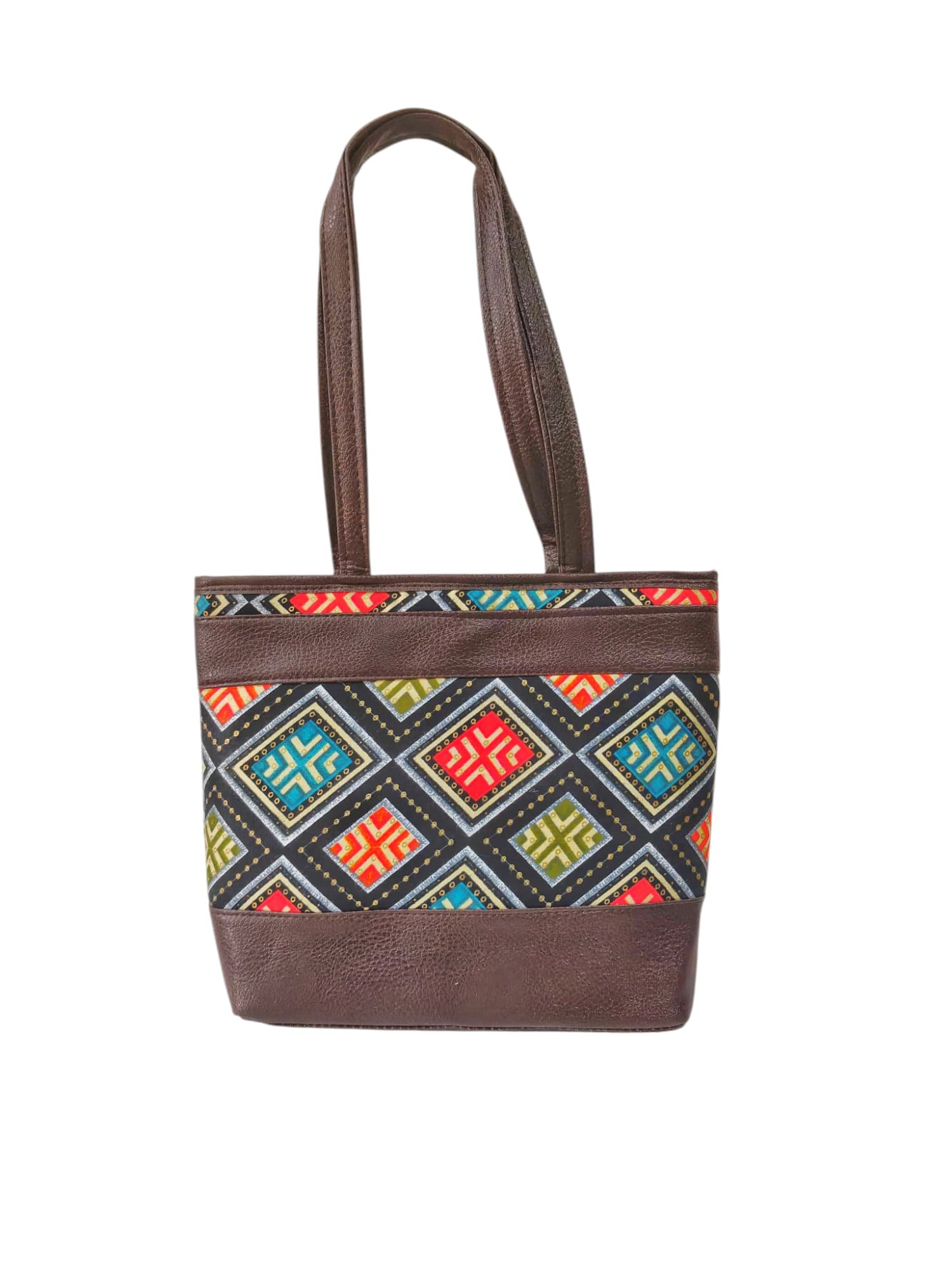 Handmade Multi Colour Printed Hand Bag thumbnail 8